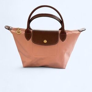 Longchamp Le Pliage Medium Size Pink Bag